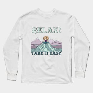 Meditation. Yoga class. Relax Long Sleeve T-Shirt